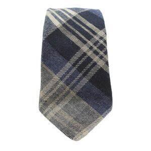 Hickey Freeman Mens Silk Blend Plaid Wide Necktie Multi Colored